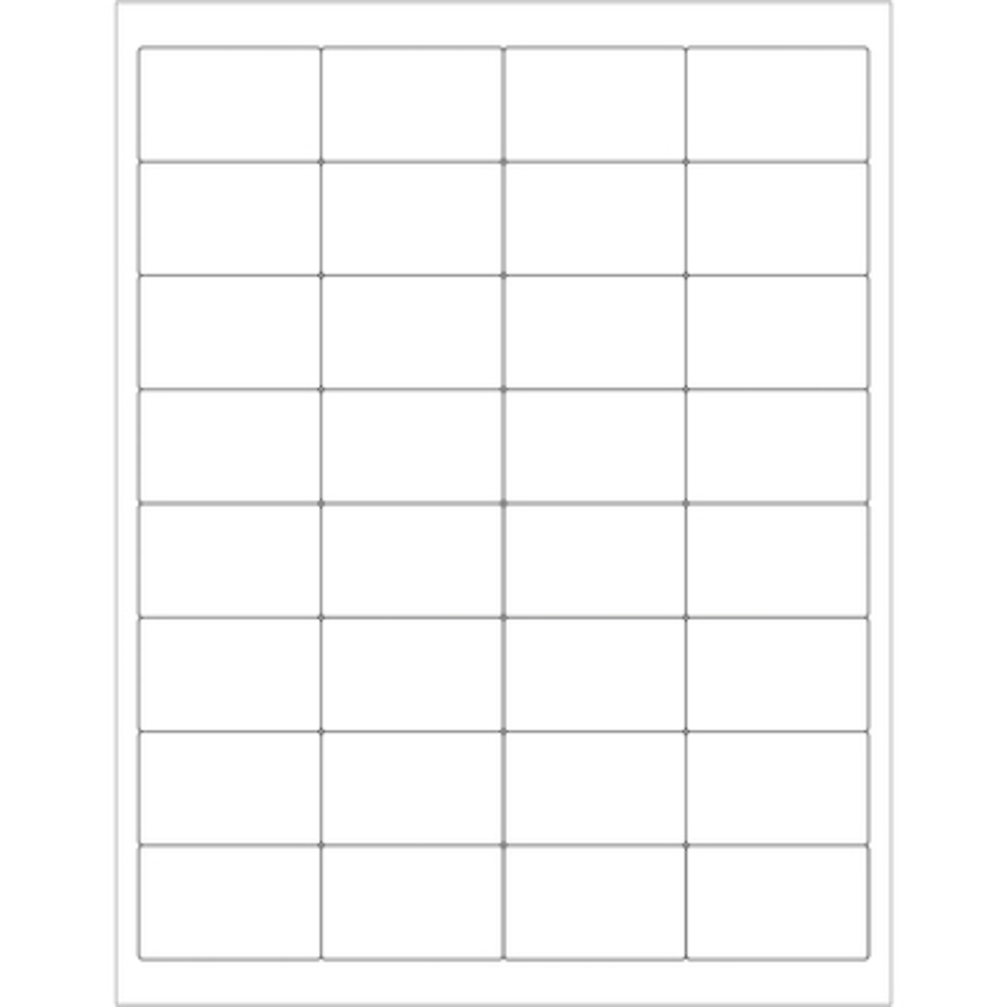 2 x 1 1/4in. White Recta Laser Label 3200/CS, Model# LL110